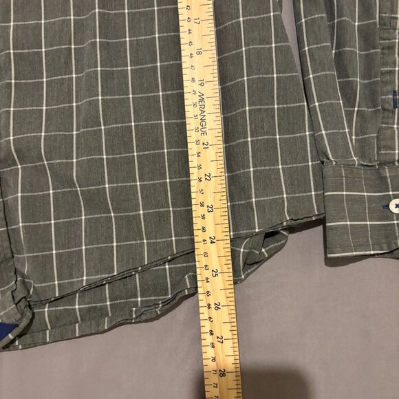Untuckit Shirt Men XL Gray Geometric Casual Button Up Long Sleeve - Picture 3 of 5